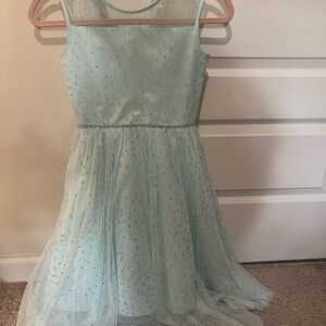Elegant Light Blue Kids Girls Dress